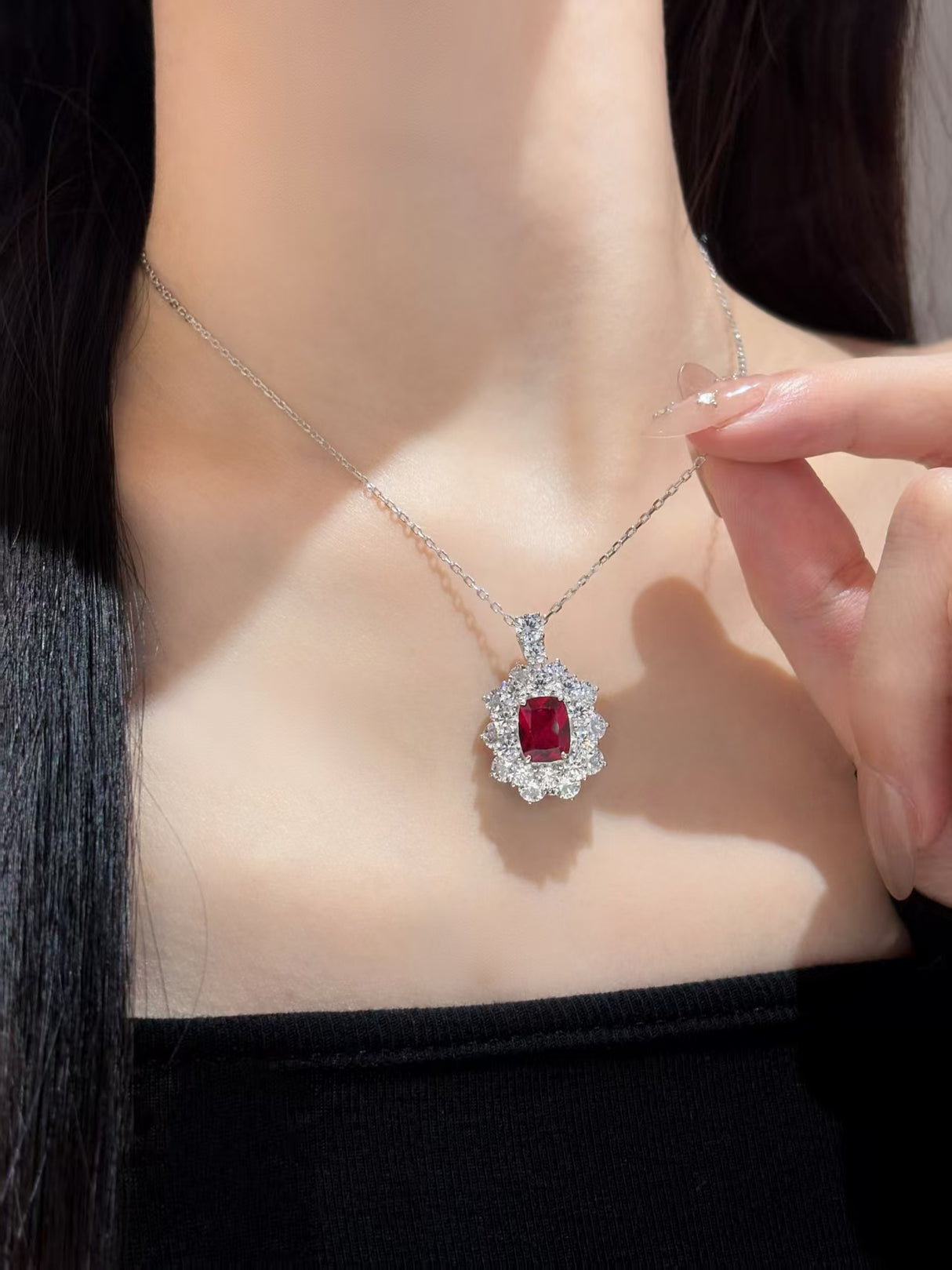 Crimson Radiance Necklace