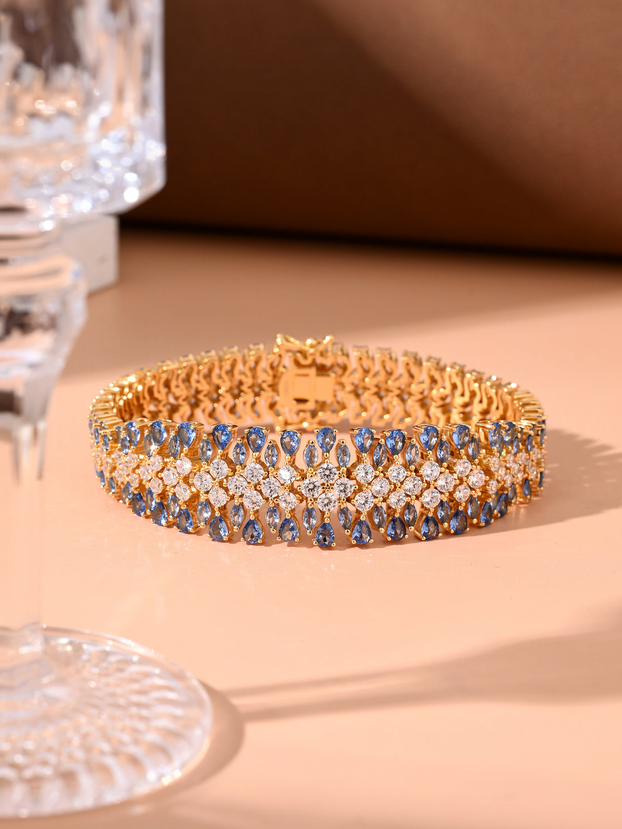 Blue Radiance Woven Bracelet