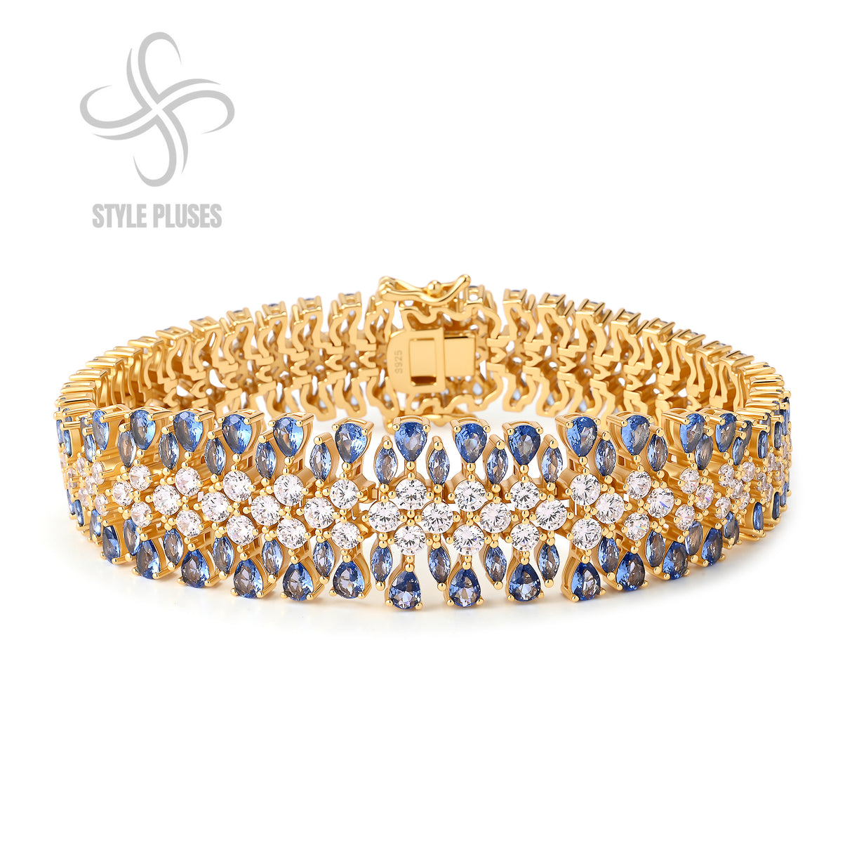 Blue Radiance Woven Bracelet