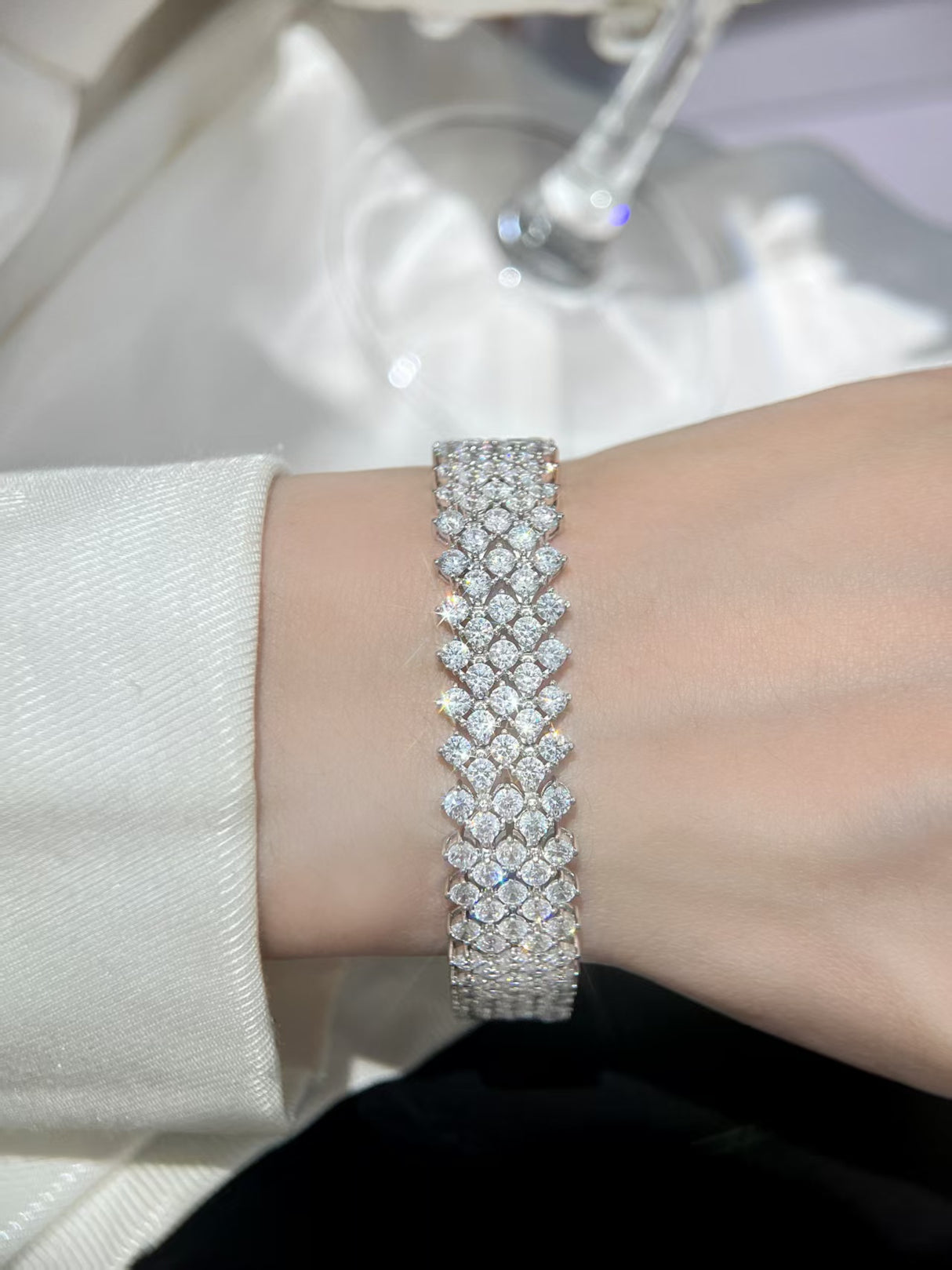 Square Moissanite Bracelet