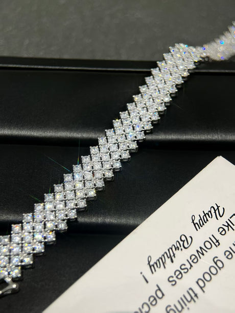 Square Moissanite Bracelet