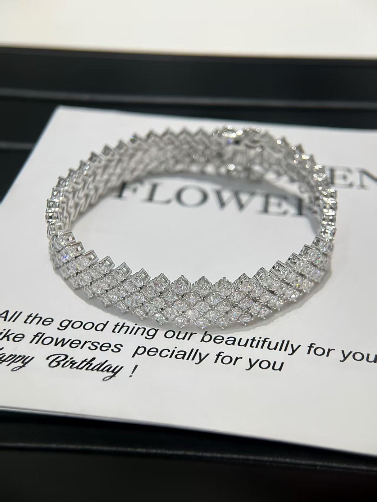 Square Moissanite Bracelet