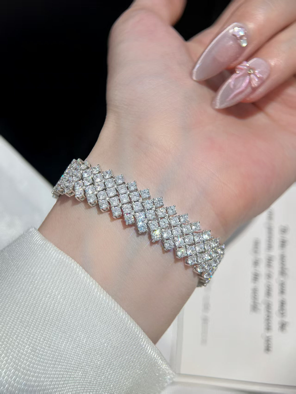 Square Moissanite Bracelet