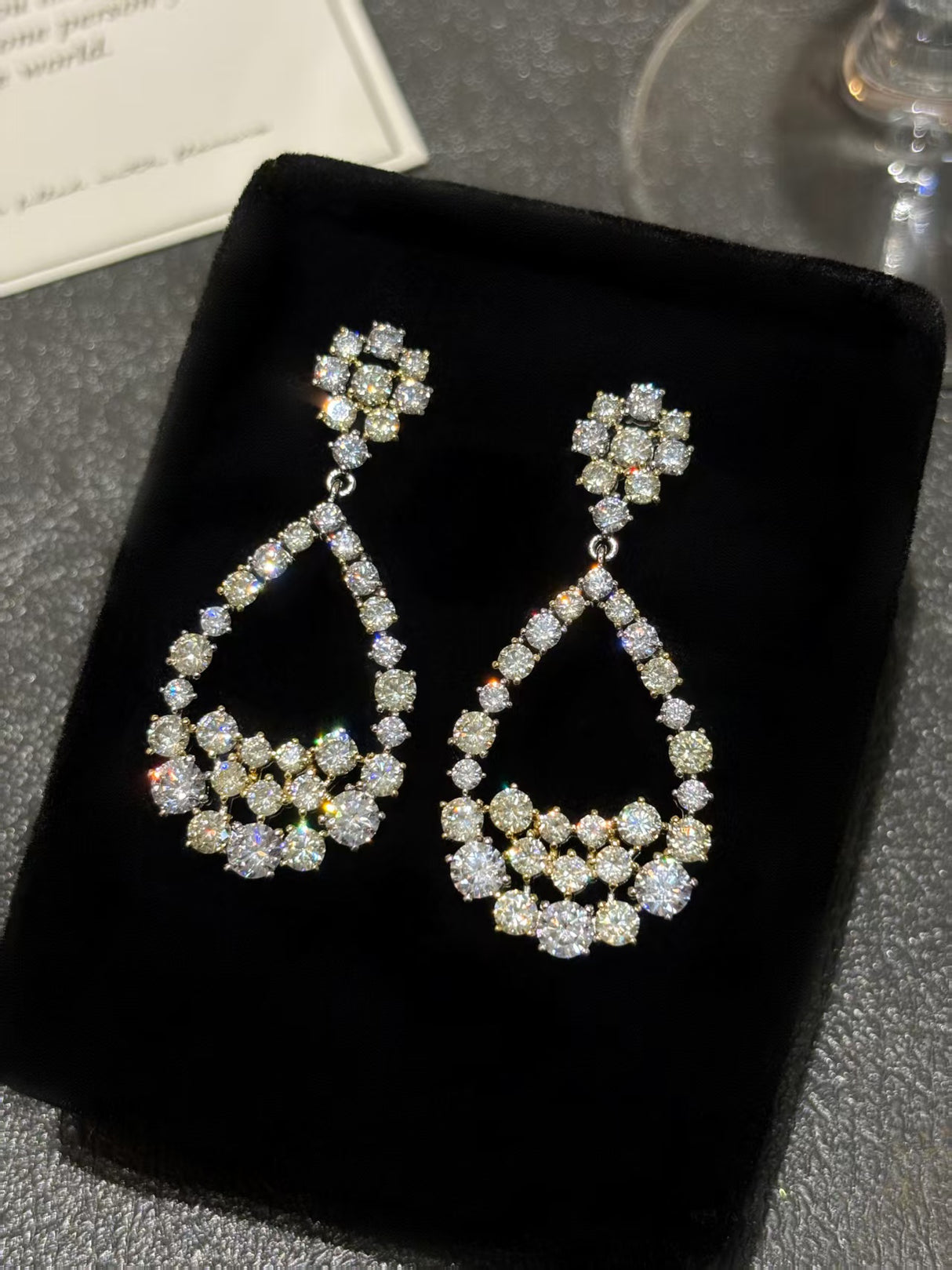 White Cradle Earrings