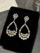 White Cradle Earrings