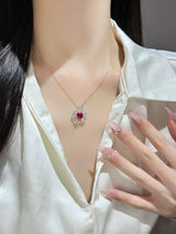 Silver Flower Necklace