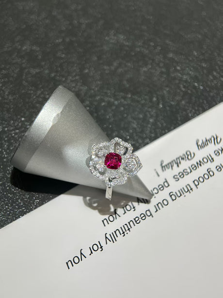 Silver Flower Ring