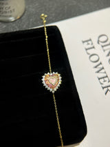 Pink Lab-Grown Diamond Bracelet