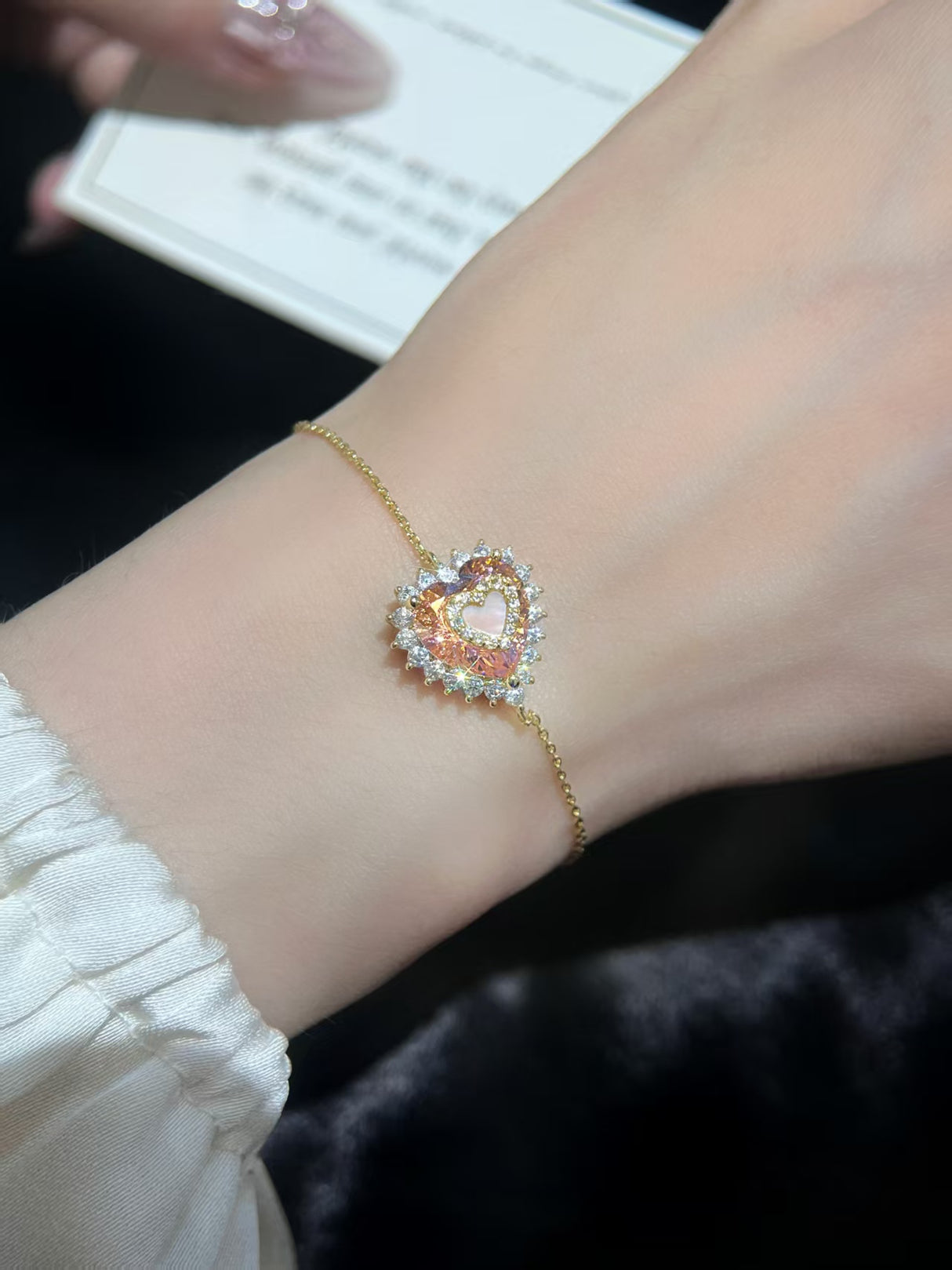 Pink Lab-Grown Diamond Bracelet