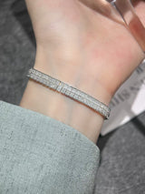 Square Lab-Grown Diamond Aura Bracelet