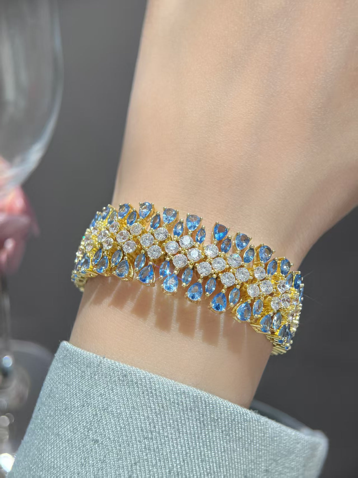 Five row bracelet
