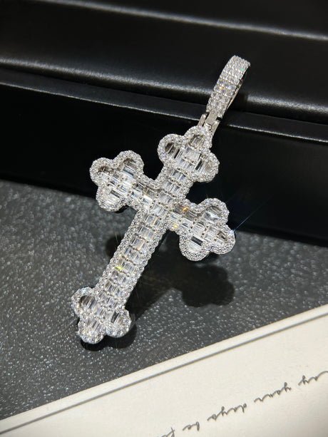 Broken Brick Cross Pendant