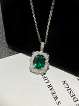 Jade Square Necklace