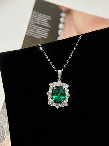 Jade Square Necklace