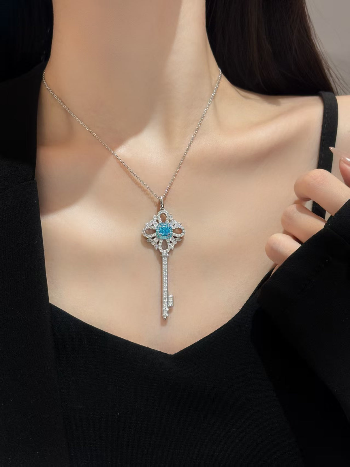 Time and Space Key Necklace