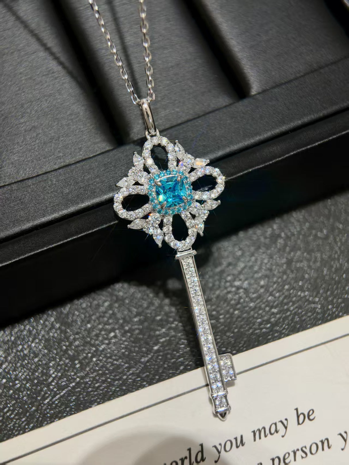 Time and Space Key Necklace