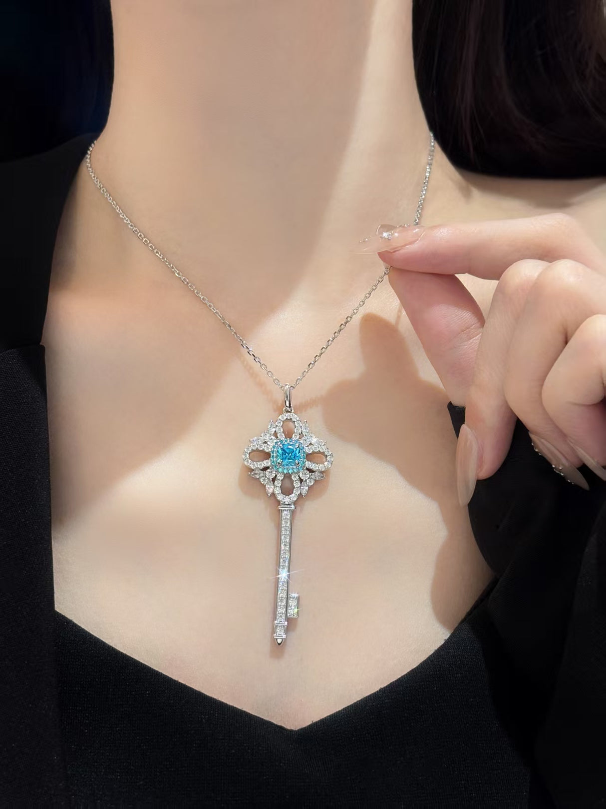 Time and Space Key Necklace