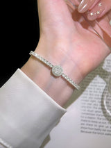 Shining Round Pendant Bracelet
