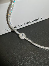Shining Round Pendant Bracelet