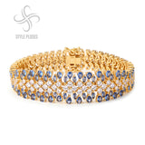 Blue Radiance Woven Bracelet