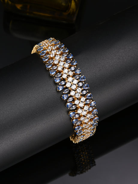 Blue Radiance Woven Bracelet