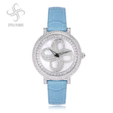 Aurora Ice Silver Blue Crystal Women’s Watch
